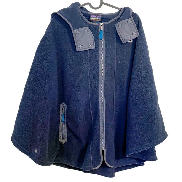 Patagonia Synchilla Fleece Poncho Blue XS/S - Picture 8 of 10